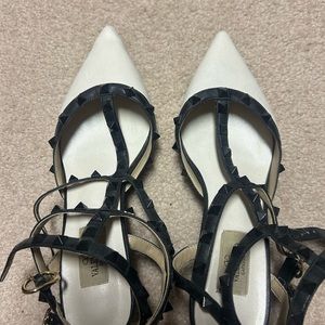 Studded kitten heels